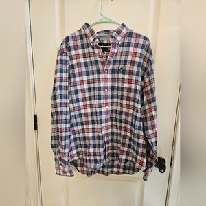American Eagle Men's Plaid Button Down Shirt
